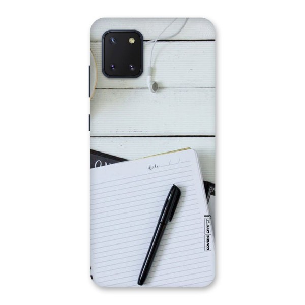 Headphones Notes Back Case for Galaxy Note 10 Lite