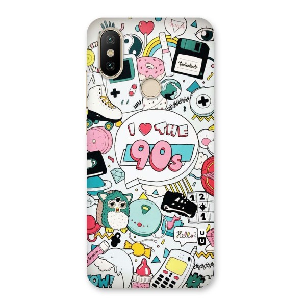 Heart 90s Back Case for Mi A2