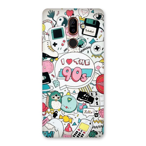 Heart 90s Back Case for Nokia 7 Plus