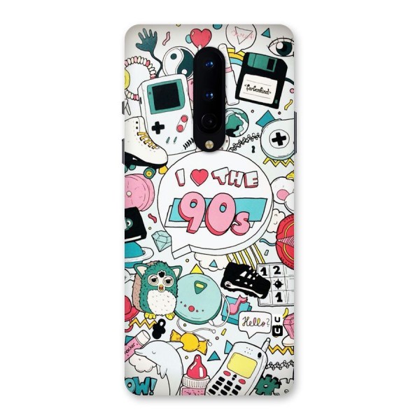 Heart 90s Back Case for OnePlus 8