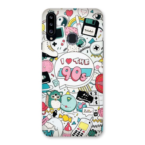 Heart 90s Back Case for Samsung Galaxy A20s