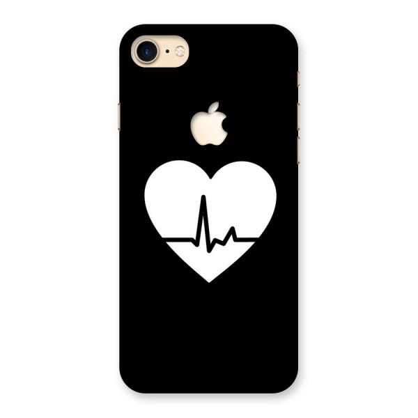 Heart Beat Back Case for iPhone 7 Apple Cut