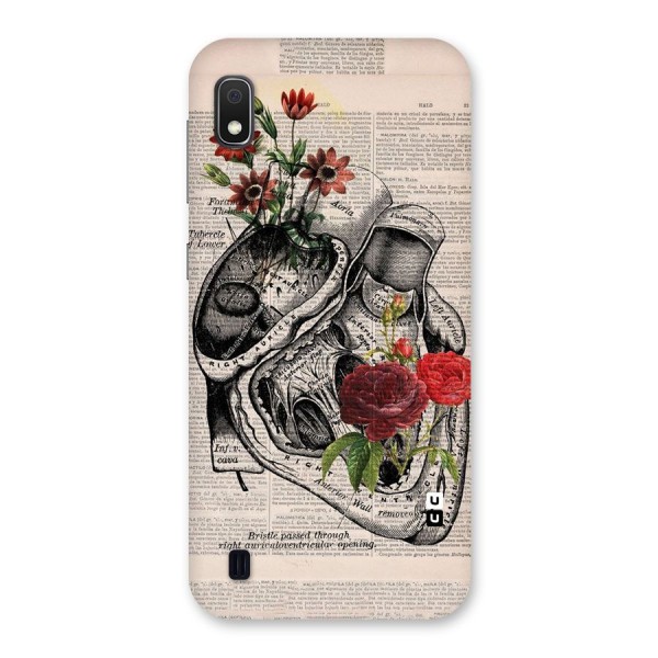 Heart Newspaper Back Case for Galaxy A10