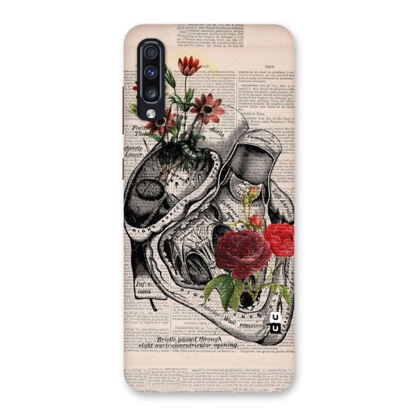 Heart Newspaper Back Case for Galaxy A70s