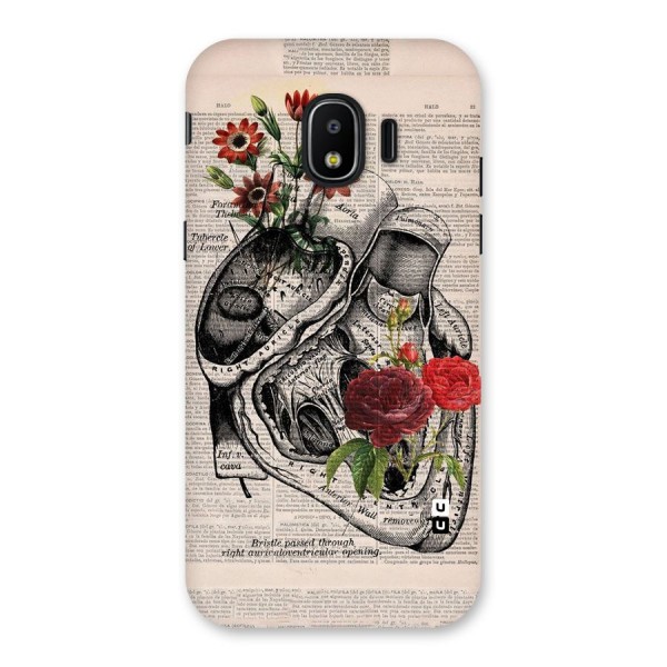 Heart Newspaper Back Case for Galaxy J2 Pro 2018