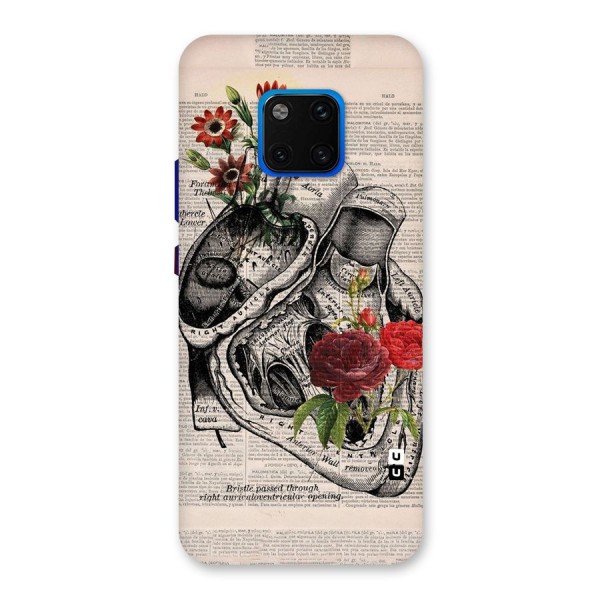 Heart Newspaper Back Case for Huawei Mate 20 Pro