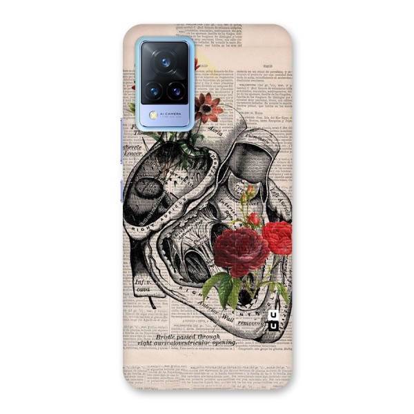 Heart Newspaper Back Case for Vivo V21 5G