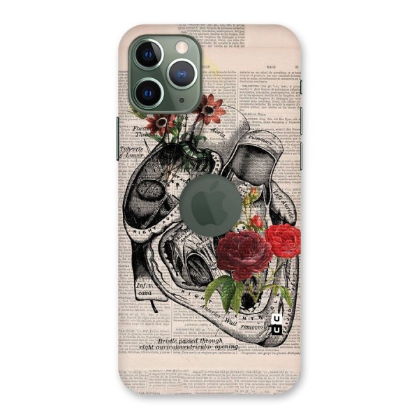 Heart Newspaper Back Case for iPhone 11 Pro Logo  Cut