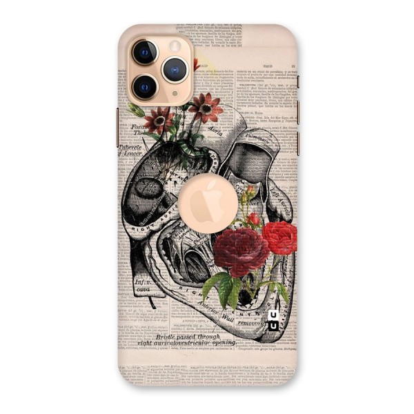 Heart Newspaper Back Case for iPhone 11 Pro Max Logo Cut
