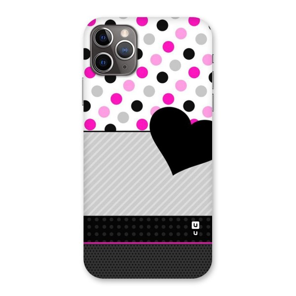 Heart Polka Stripes Back Case for iPhone 11 Pro Max