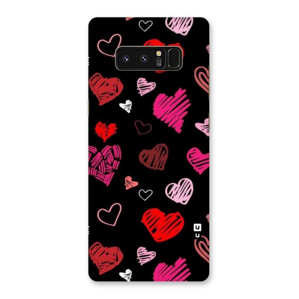 Hearts Art Pattern Back Case for Galaxy Note 8