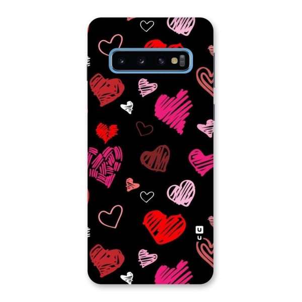 Hearts Art Pattern Back Case for Galaxy S10