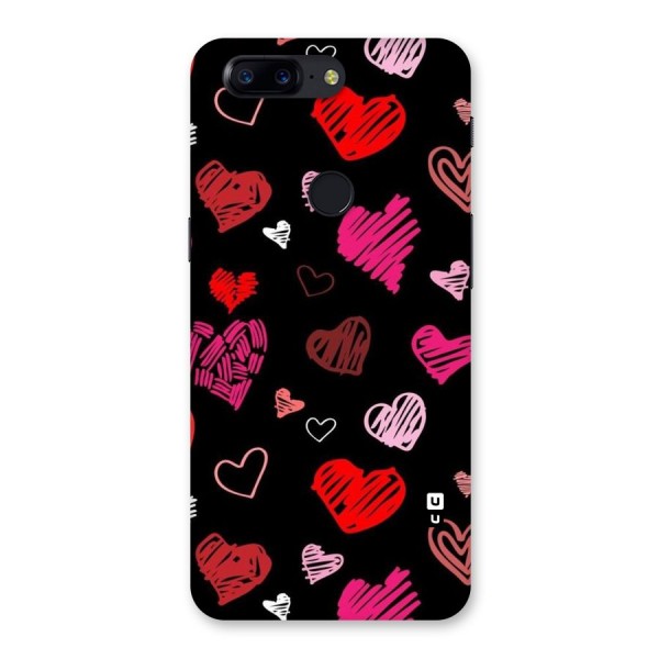 Hearts Art Pattern Back Case for OnePlus 5T