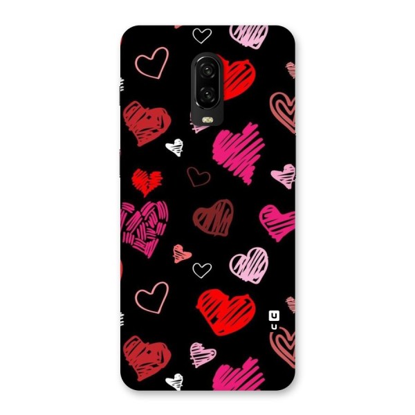 Hearts Art Pattern Back Case for OnePlus 6T