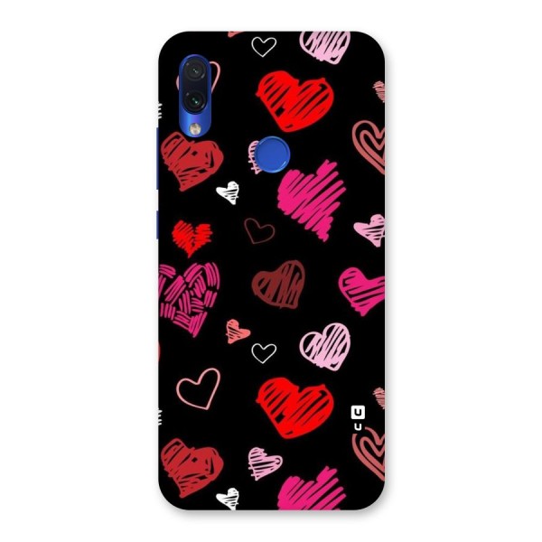 Hearts Art Pattern Back Case for Redmi Note 7
