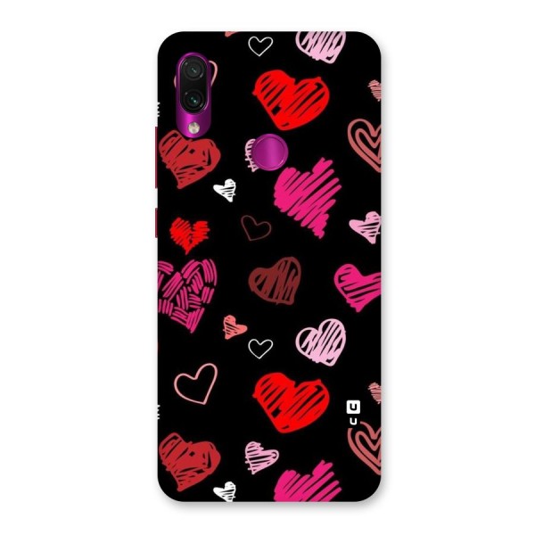 Hearts Art Pattern Back Case for Redmi Note 7 Pro