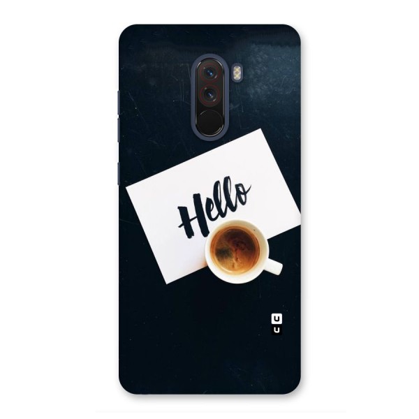 Hello Coffee Back Case for Poco F1