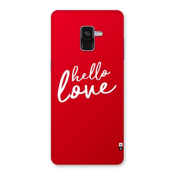 Hello Love Back Case for Galaxy A8 Plus