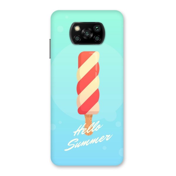 Hello Summer Back Case for Poco X3