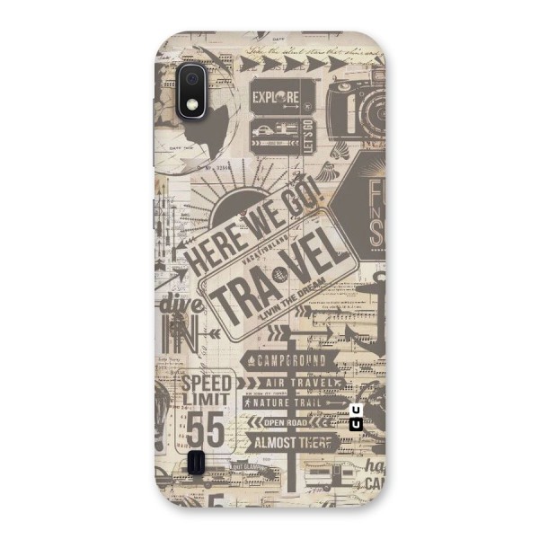 Here We Travel Back Case for Galaxy A10