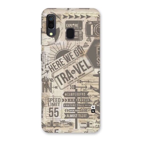 Here We Travel Back Case for Galaxy A30