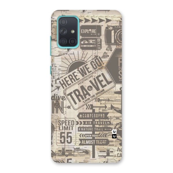 Here We Travel Back Case for Galaxy A71