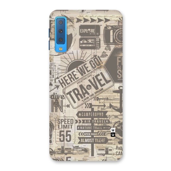 Here We Travel Back Case for Galaxy A7 (2018)