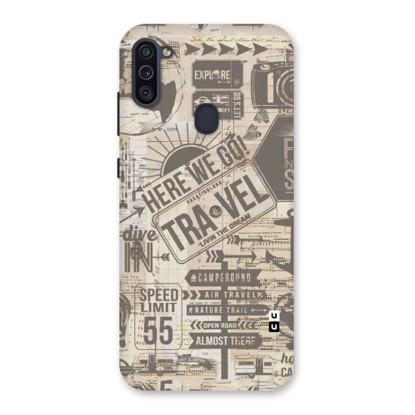 Here We Travel Back Case for Galaxy M11