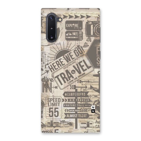 Here We Travel Back Case for Galaxy Note 10