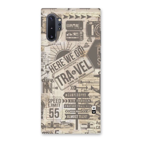 Here We Travel Back Case for Galaxy Note 10 Plus