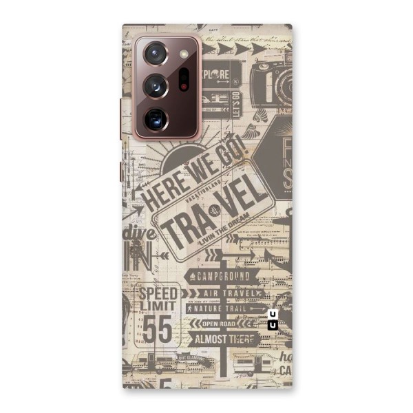 Here We Travel Back Case for Galaxy Note 20 Ultra