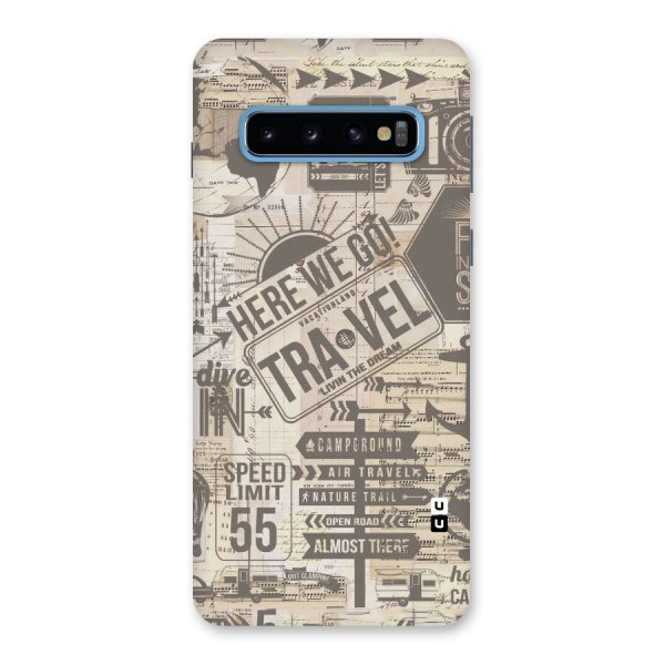 Here We Travel Back Case for Galaxy S10