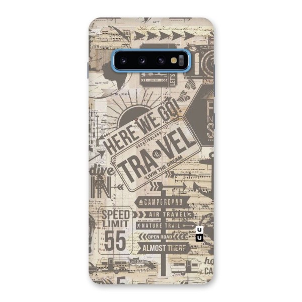 Here We Travel Back Case for Galaxy S10 Plus