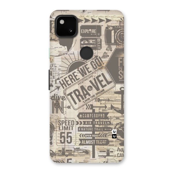 Here We Travel Back Case for Google Pixel 4a