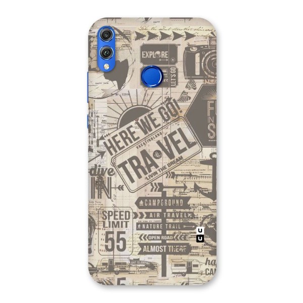 Here We Travel Back Case for Honor 8X