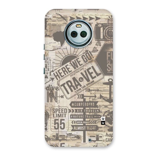 Here We Travel Back Case for Moto X4