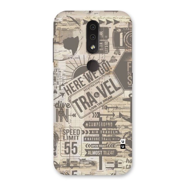 Here We Travel Back Case for Nokia 4.2