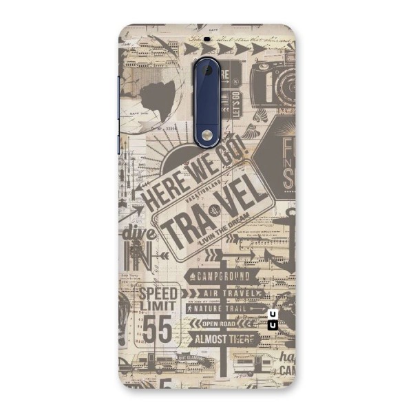 Here We Travel Back Case for Nokia 5