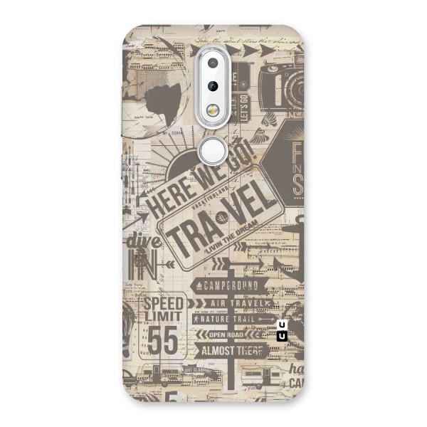 Here We Travel Back Case for Nokia 6.1 Plus