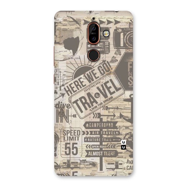 Here We Travel Back Case for Nokia 7 Plus