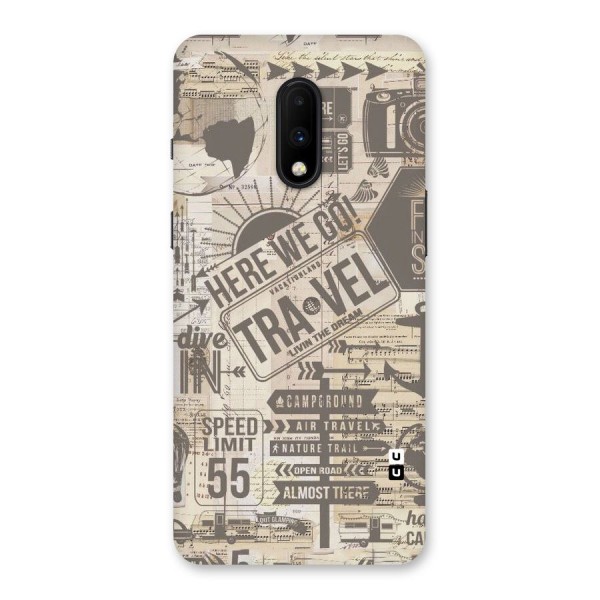 Here We Travel Back Case for OnePlus 7
