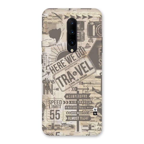 Here We Travel Back Case for OnePlus 7 Pro