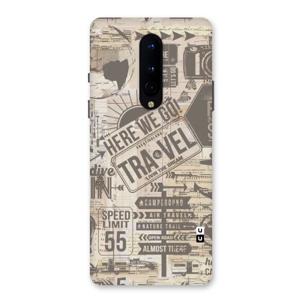 Here We Travel Back Case for OnePlus 8