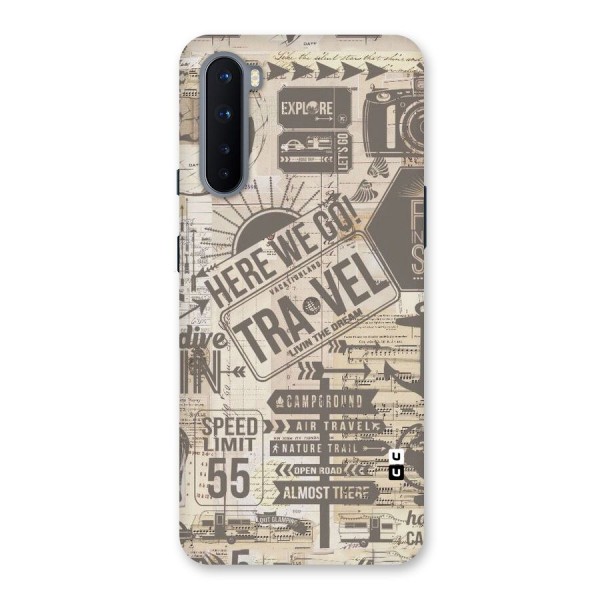 Here We Travel Back Case for OnePlus Nord