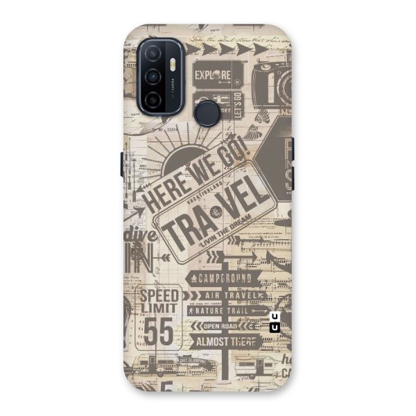 Here We Travel Back Case for Oppo A53