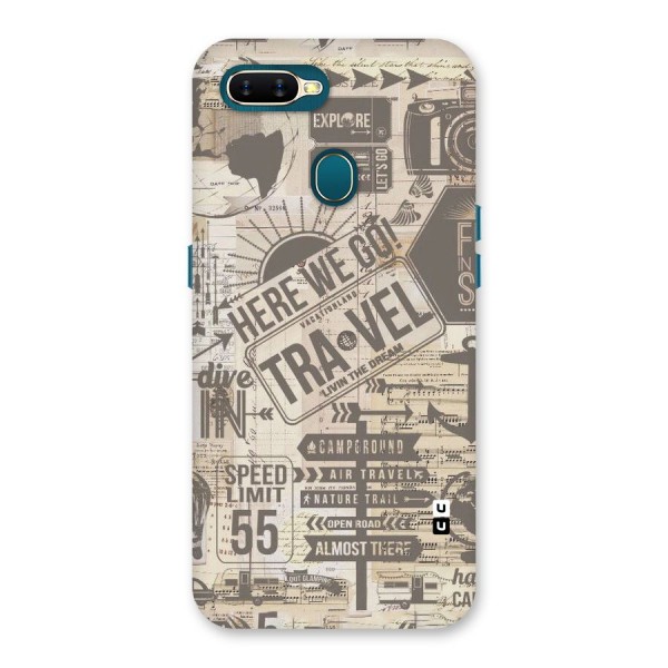 Here We Travel Back Case for Oppo A7