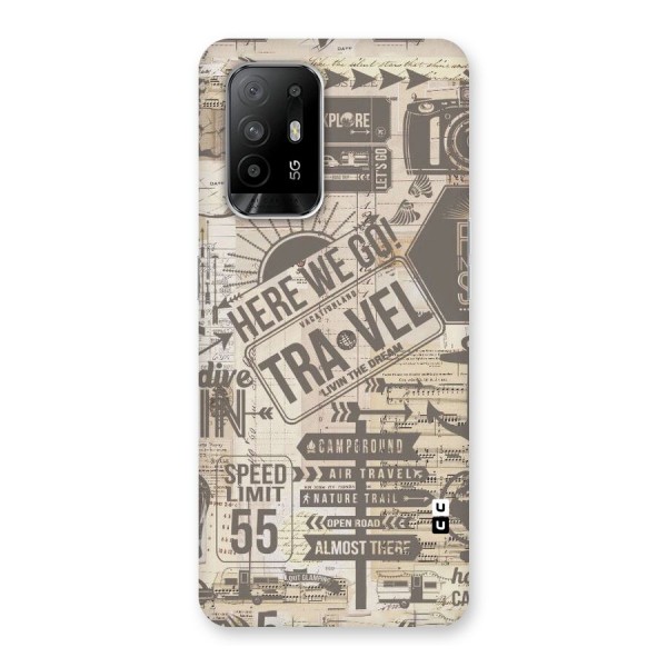 Here We Travel Back Case for Oppo F19 Pro Plus 5G