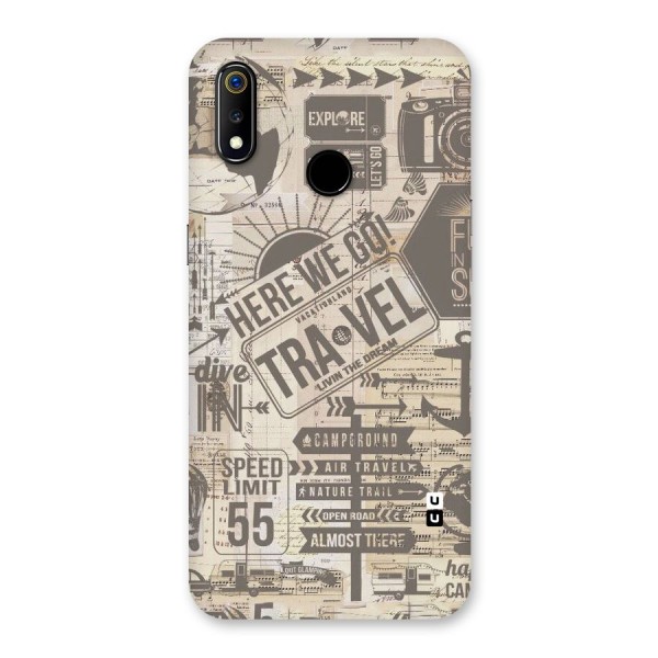 Here We Travel Back Case for Realme 3
