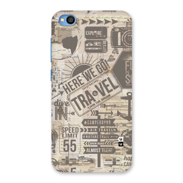 Here We Travel Back Case for Redmi Go