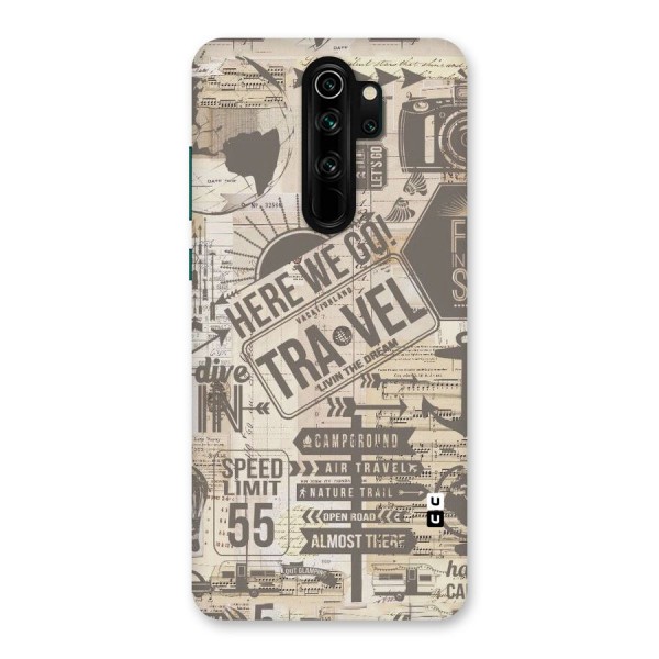 Here We Travel Back Case for Redmi Note 8 Pro